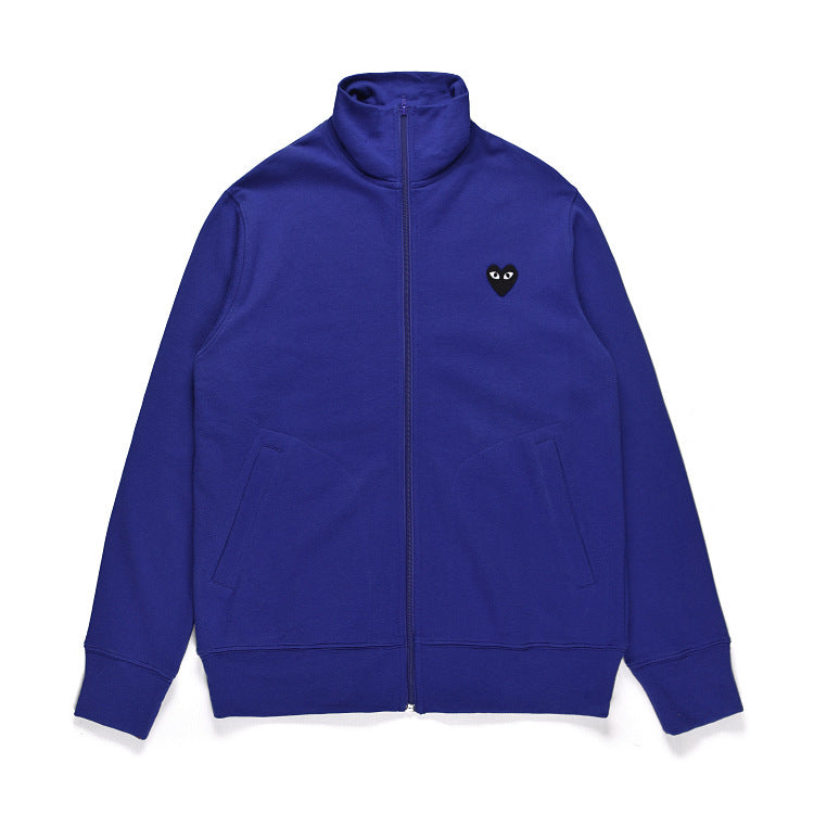 Comme des Garcons (CDG) Zip-Up Sweater Blue
