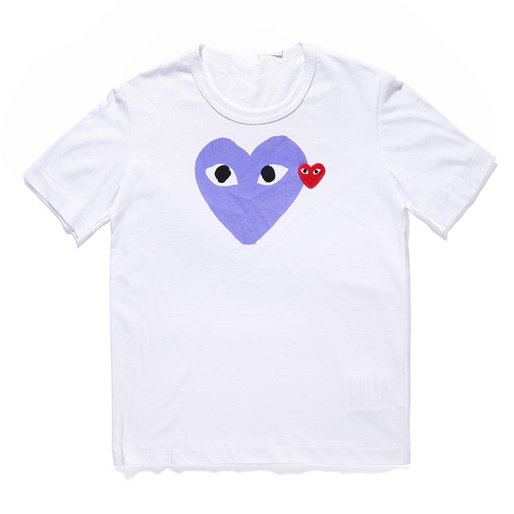 Comme des Garcons (CDG) Purple Heart T-shirt White