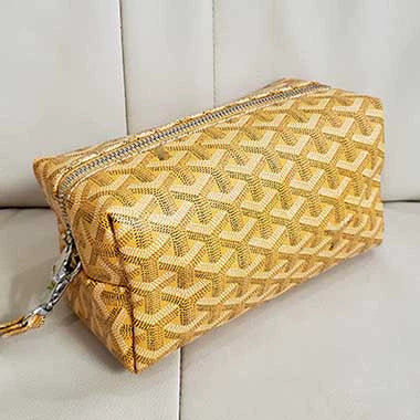 Goyard Bowling 25 Toiletry Bag Yellow