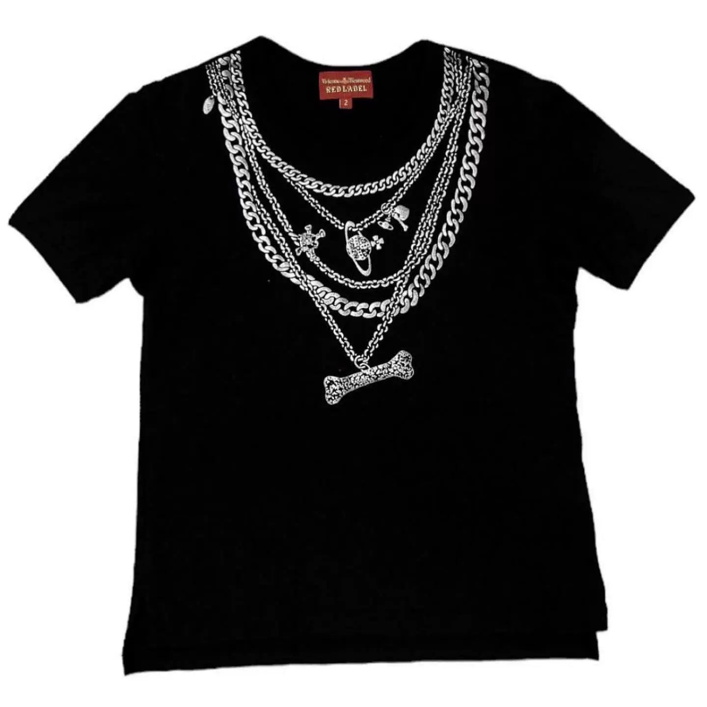 Vivienne Westwood big Chain T-shirt white