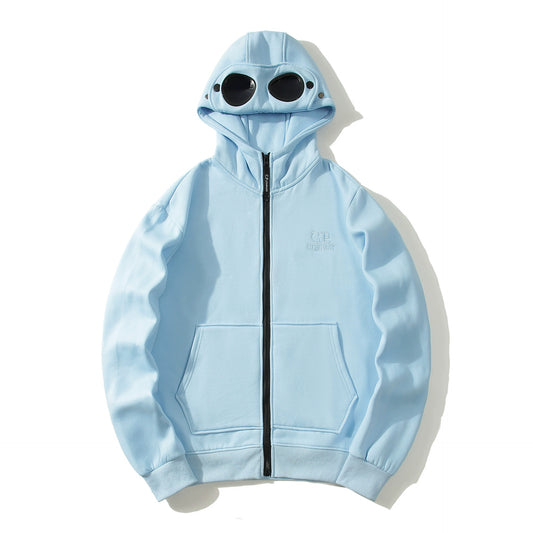 C.P. Company Zip-Up Hoodie Baby Blue