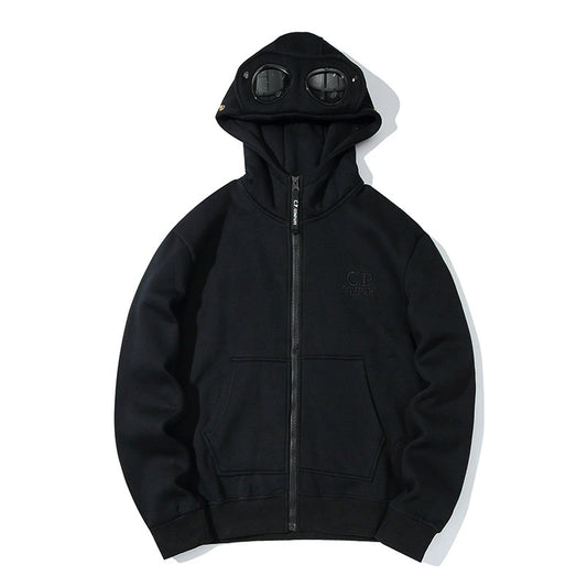 C.P. Company Zip-Up Hoodie Black