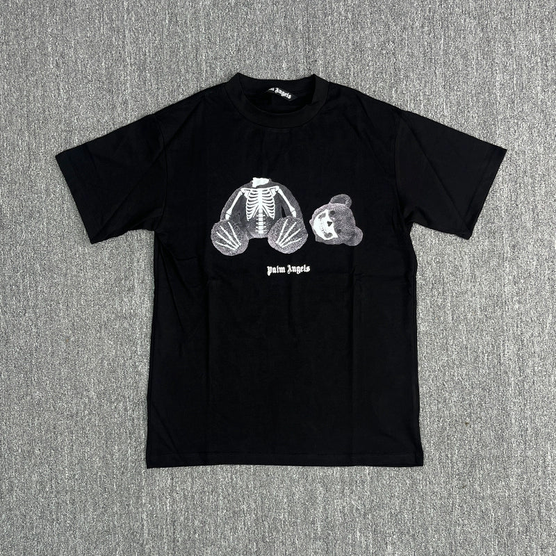 Palm Angeles Skeleton Bear T-shirt Black