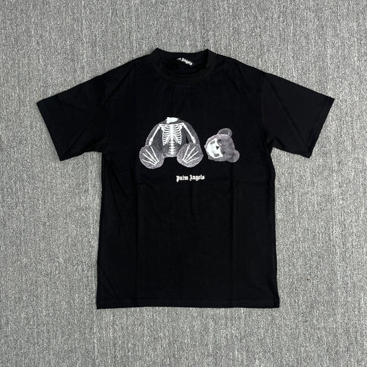 Palm Angeles Skeleton Bear T-shirt Black