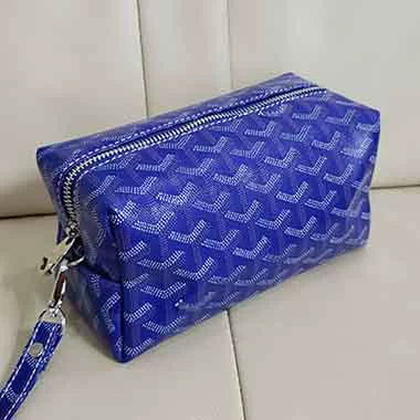 Goyard Bowling 25 Toiletry Bag Blue