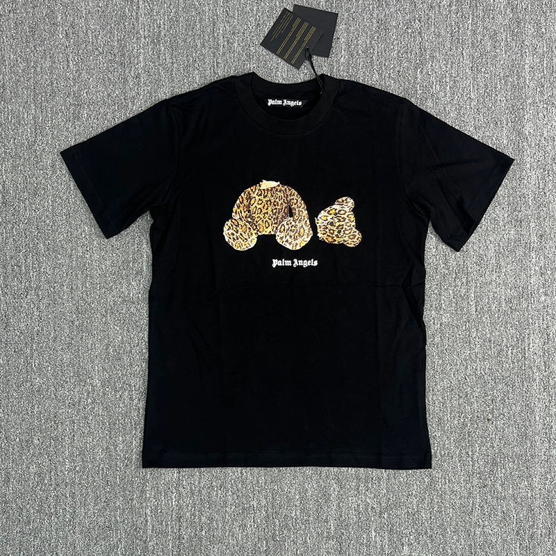 Palm Angeles Leopard Bear T-shirt Black