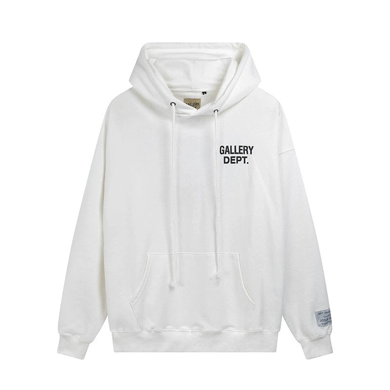 Gallery Dept. small print Hoodie White
