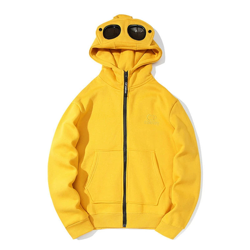 C.P. Company Zip-Up Hoodie Yellow