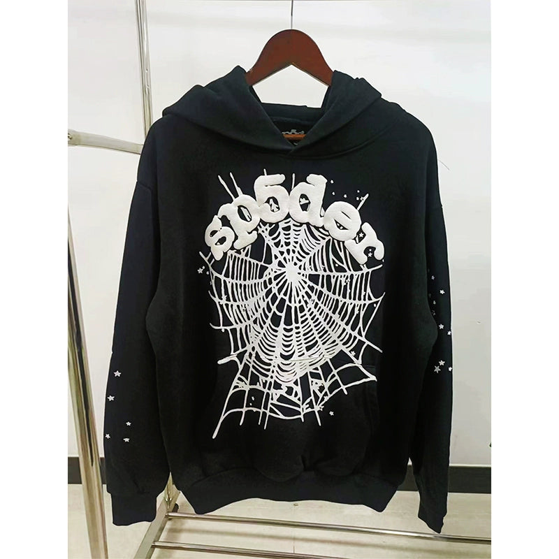 Spider Hoodie Black