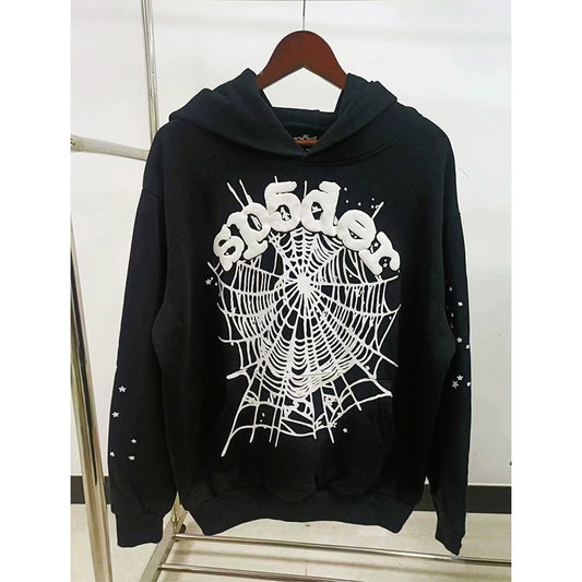 Spider Hoodie Black