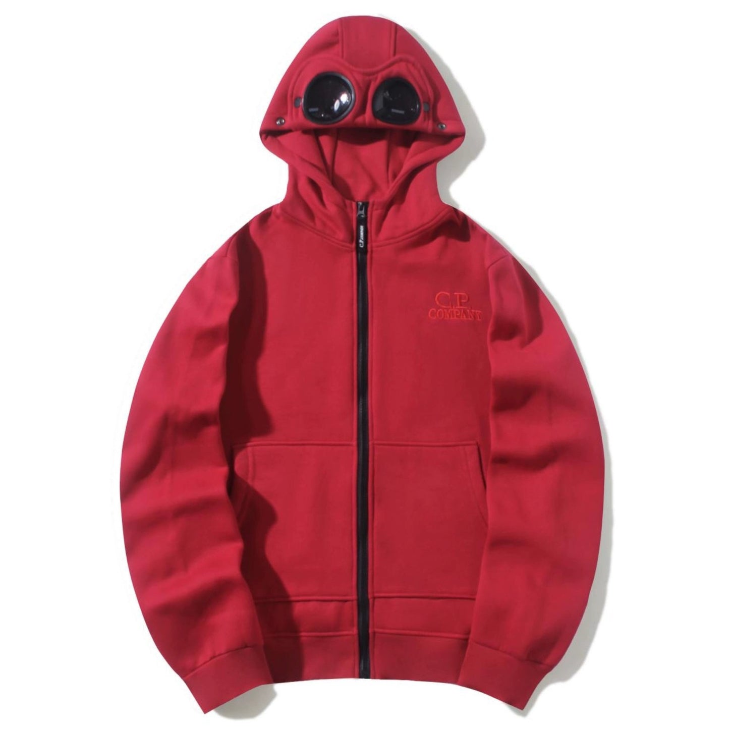 C.P. Company Zip-Up Hoodie Red
