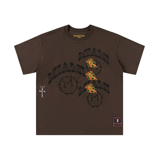 Travis Scott Miami T-shirt Brown