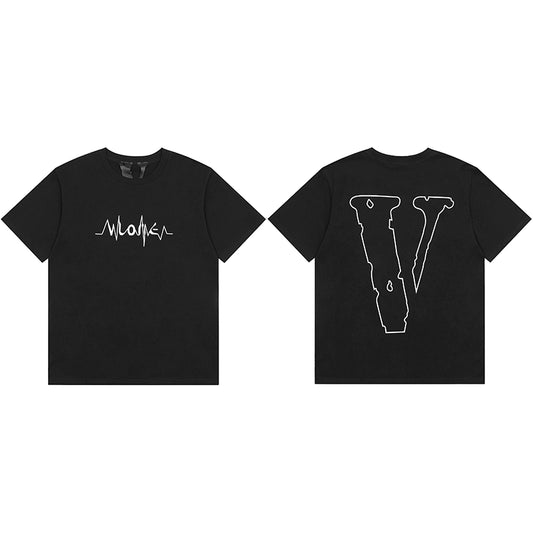 Vlone Heartbeat T-shirt Black