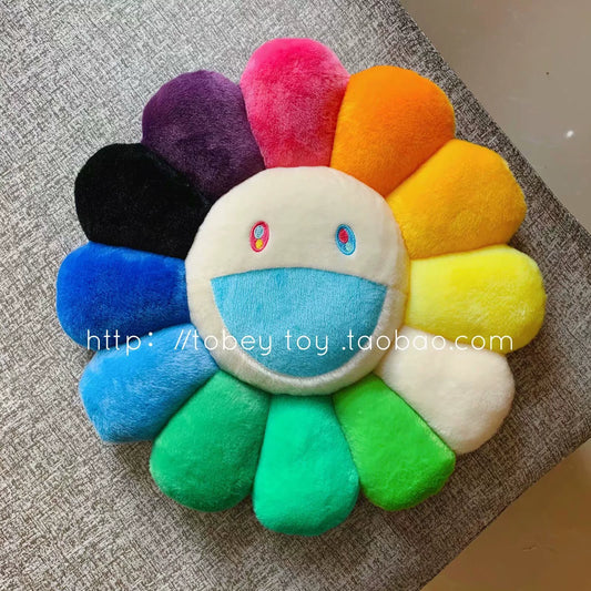 Takashi Murakami Flower Pillow Colorful