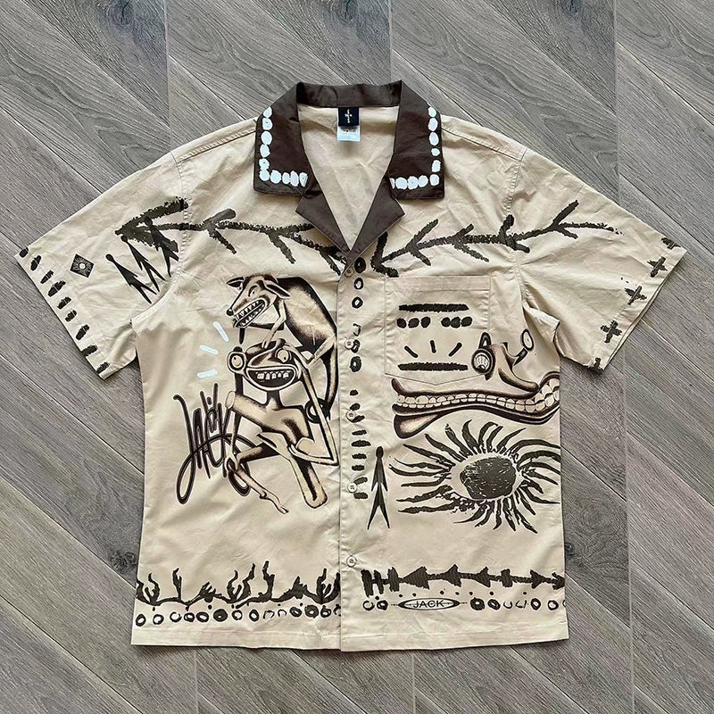 Travis Scott Cactus Jack Polo shirt Khaki