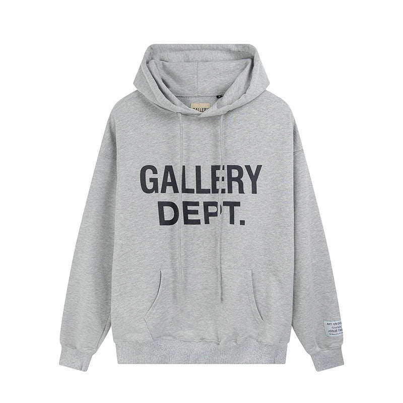 Gallery Dept. Basic Print Hoodie Grey