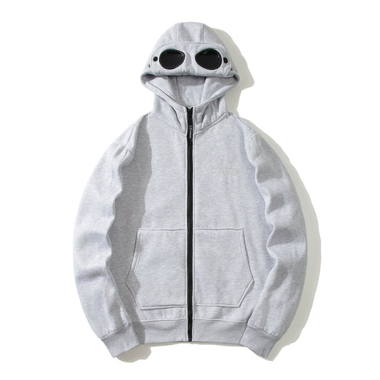 C.P. Company Zip-Up Hoodie Grey