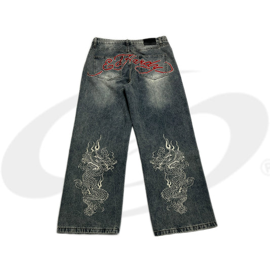 Ed Hardy Baggy Washed Jeans