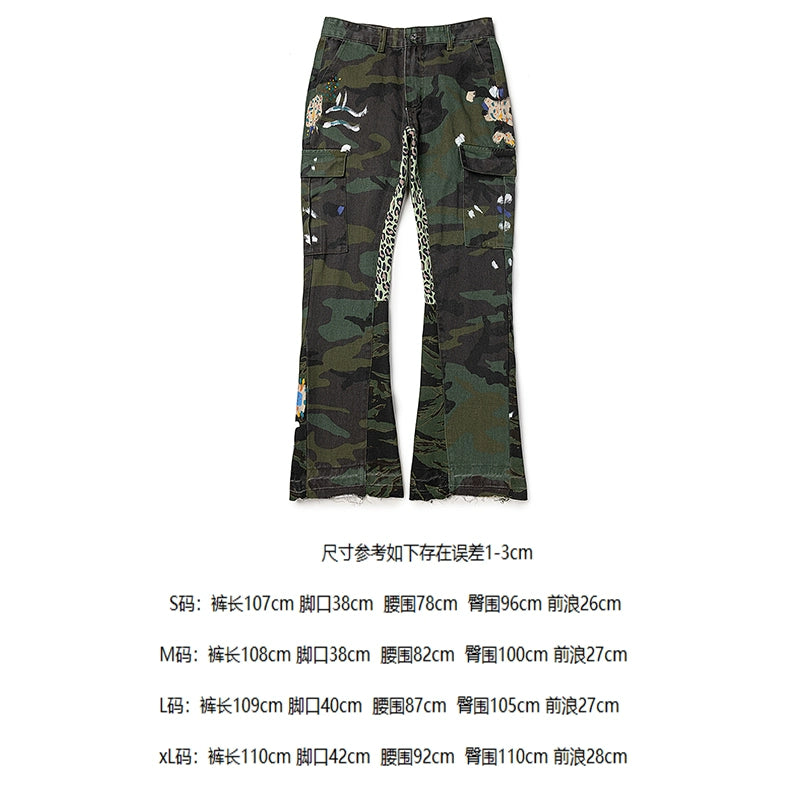Gallery Dept. Flared Jeans Camo