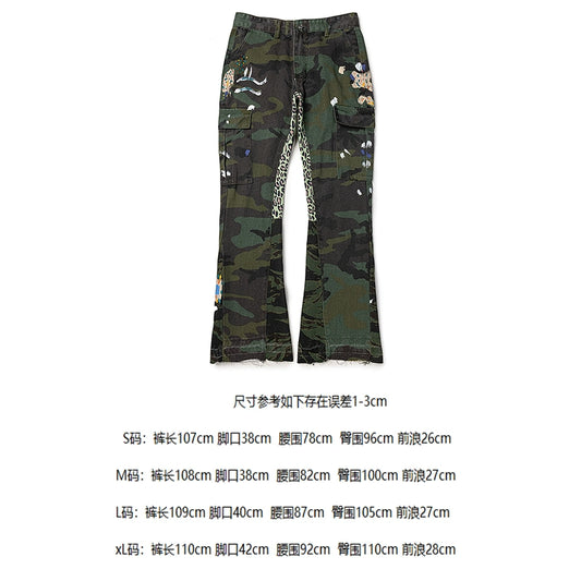Gallery Dept. Flared Jeans Camo