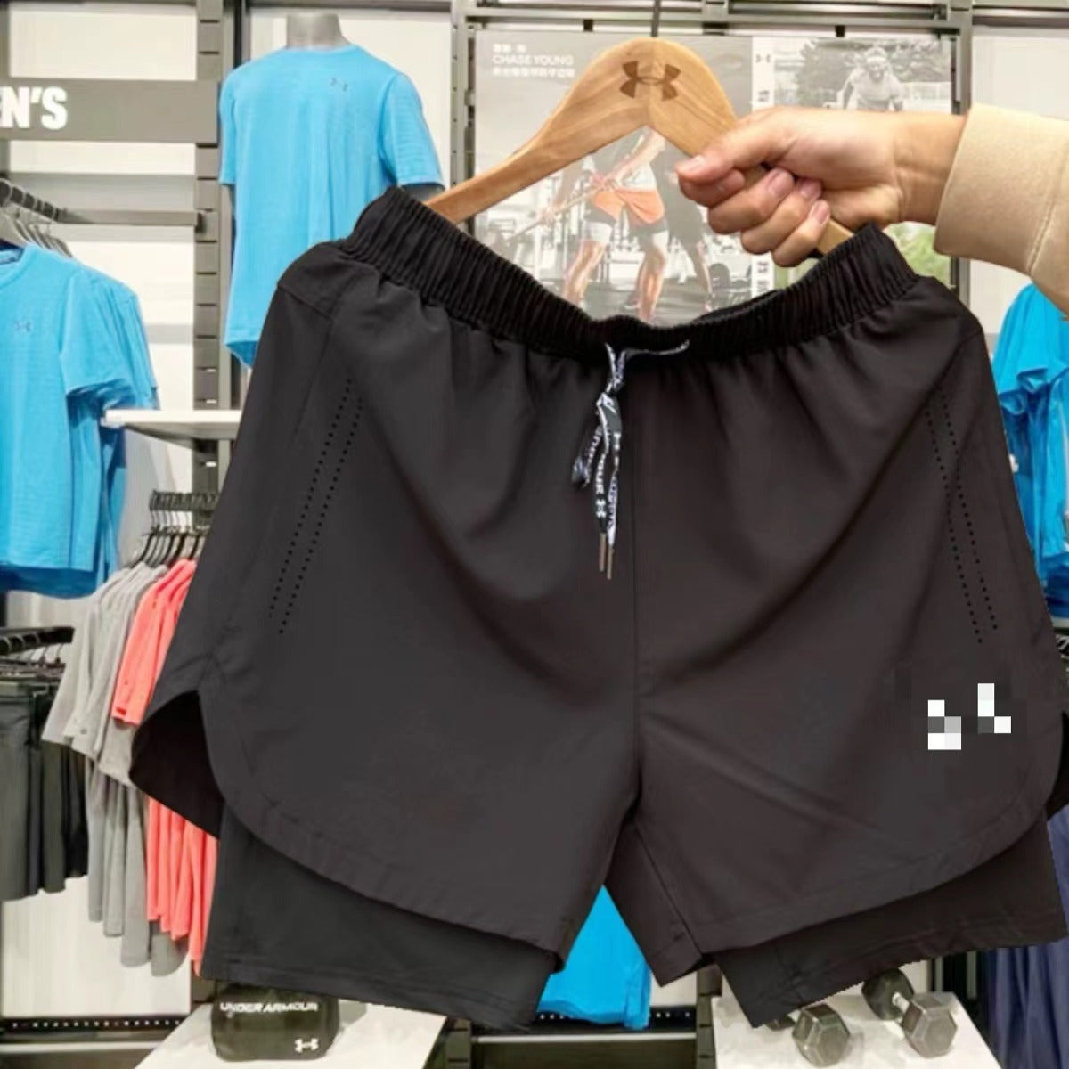 Under Armour Double Layer Shorts Black