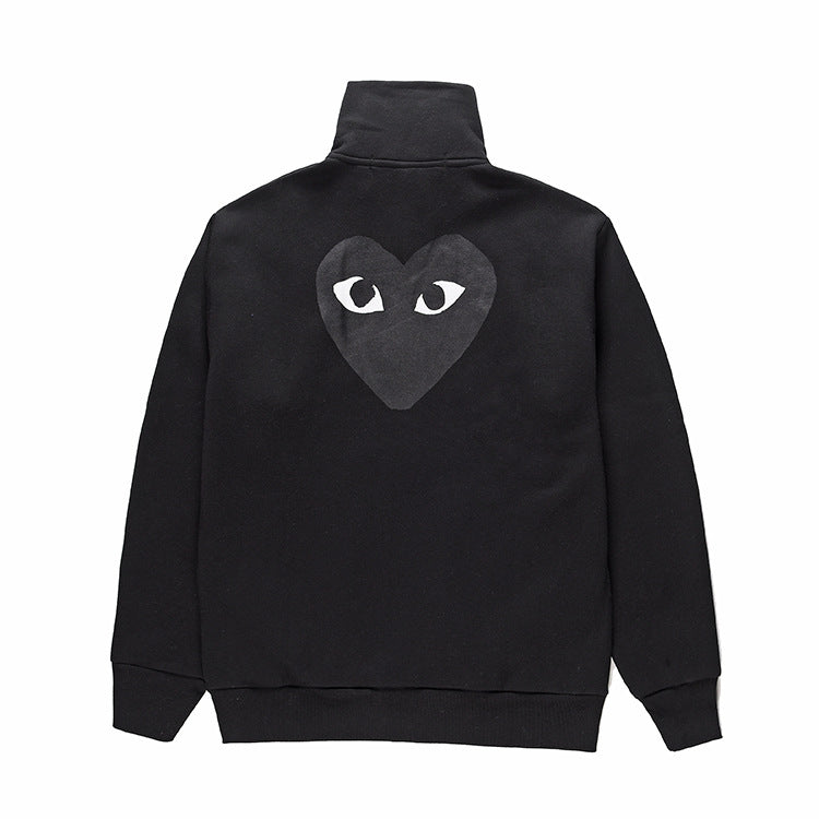 Comme des Garcons (CDG) Zip-Up Sweater Black