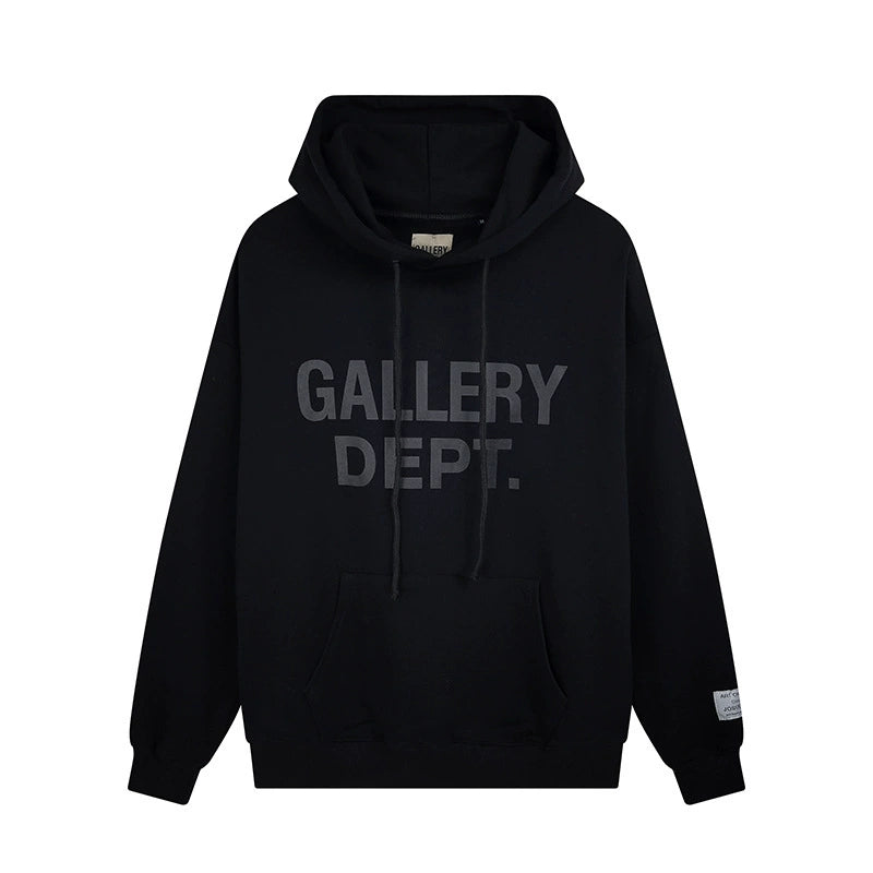 Gallery Dept. Basic Print Hoodie Black