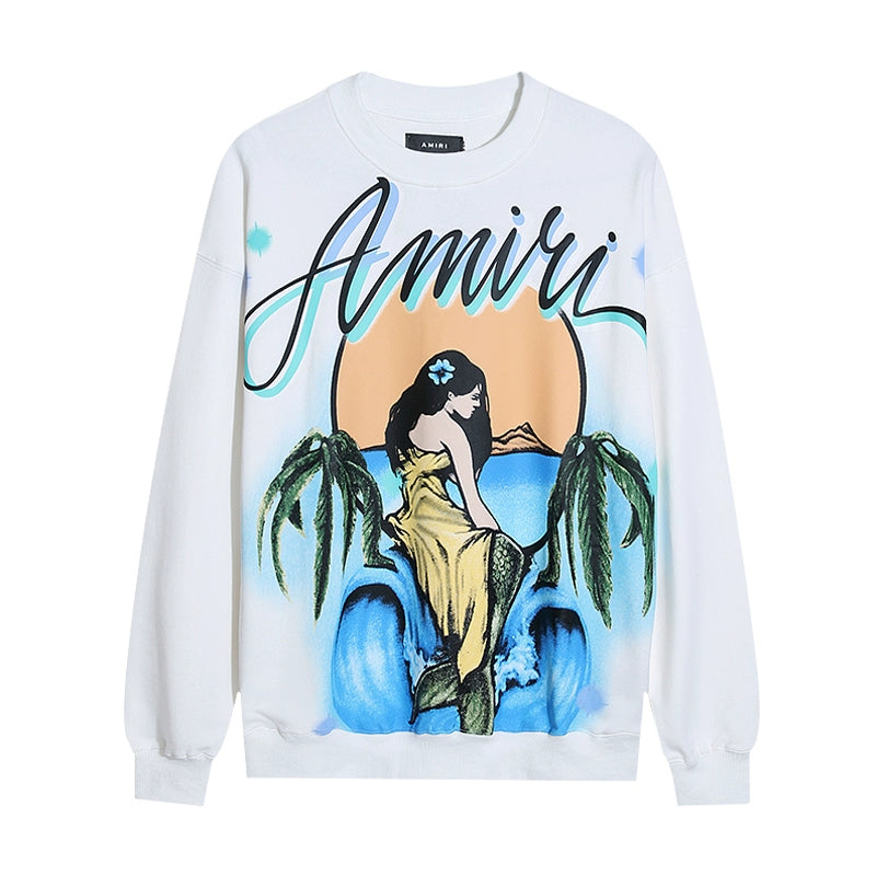 Amiri Mermaid Sweater White