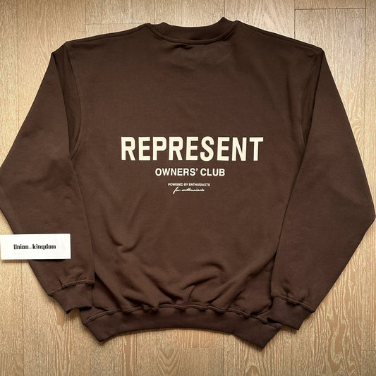 Represent Basic Crewneck Sweater Brown