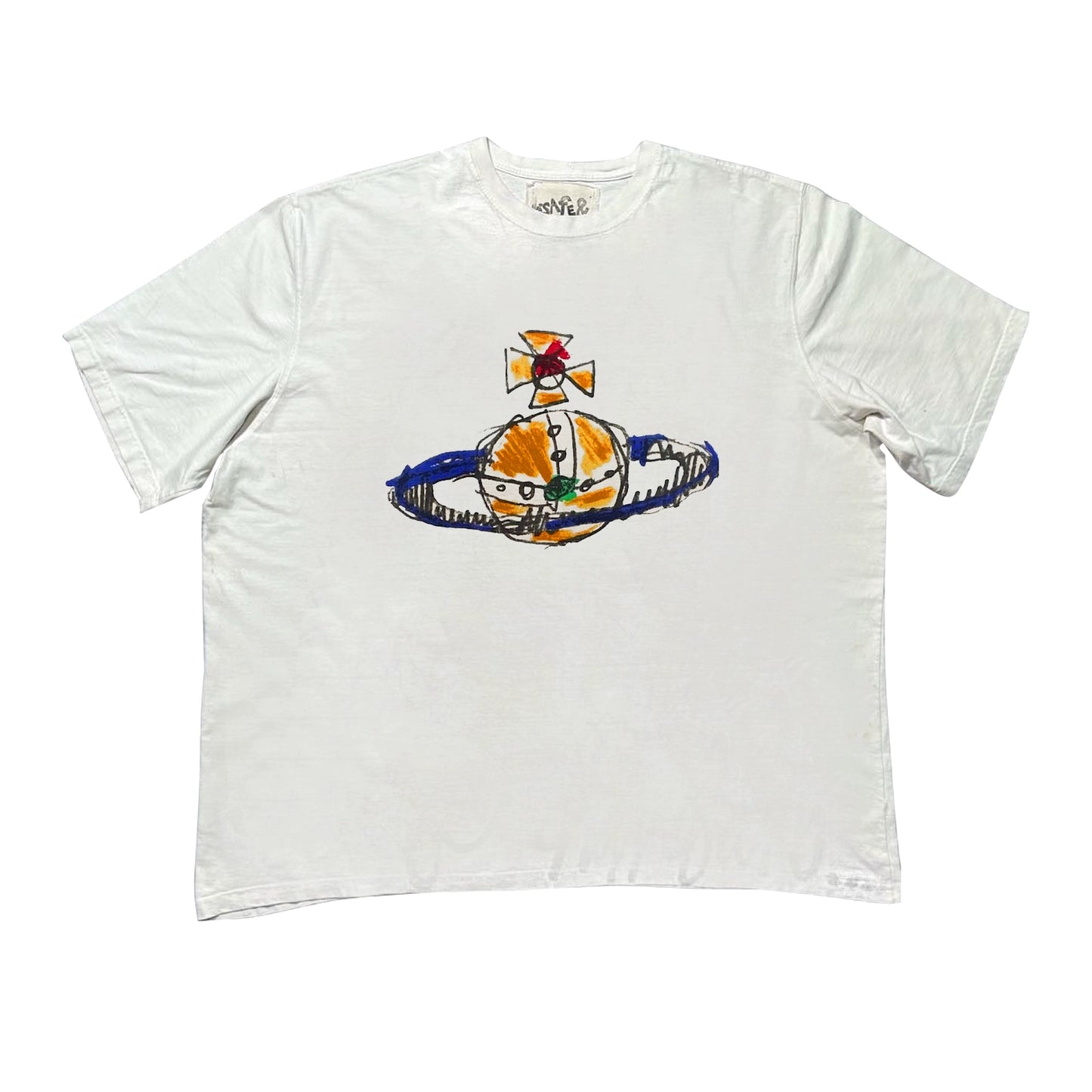 Vivienne Westwood color drawn T-shirt white