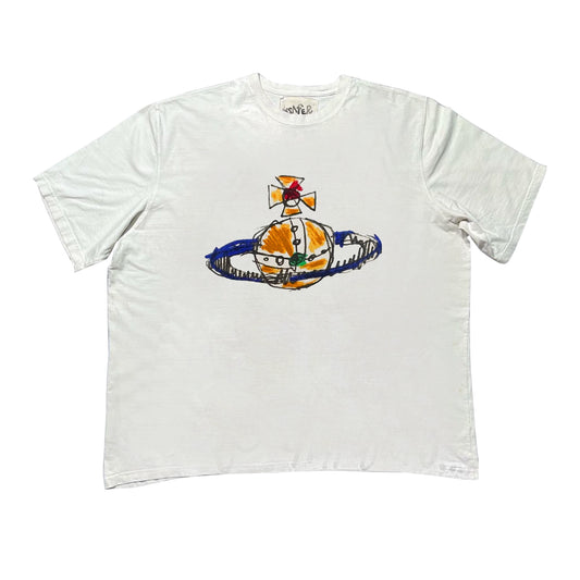 Vivienne Westwood color drawn T-shirt white