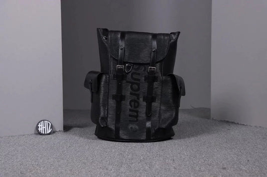 LV x Supreme Christopher Backpack Black