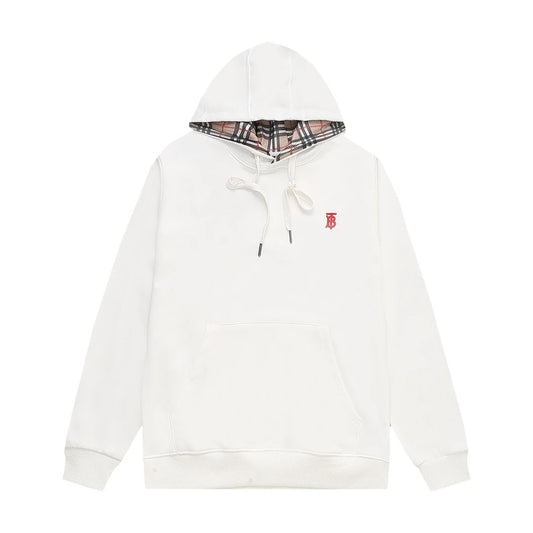 Burberry red icon Hoodie White