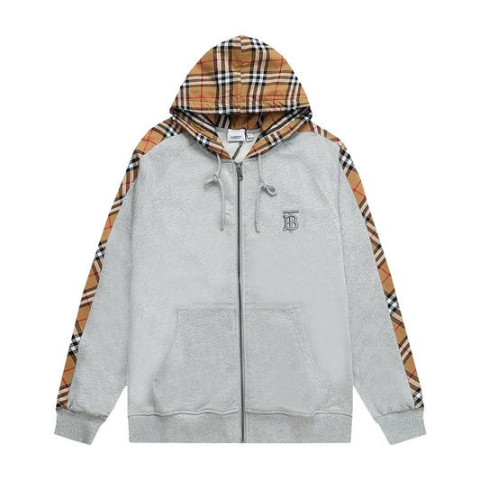 Burberry sleeve monogram Hoodie Grey