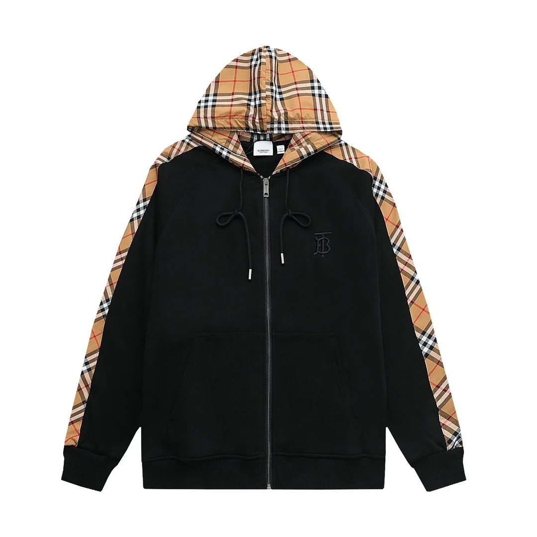 Burberry sleeve monogram Hoodie Black