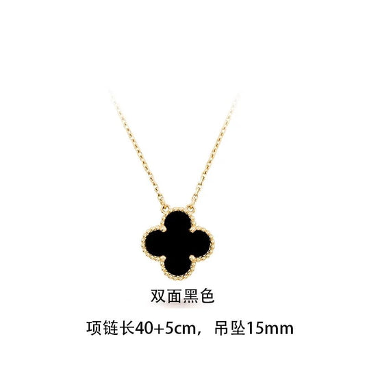 Louis Vuitton Clover Necklace Black