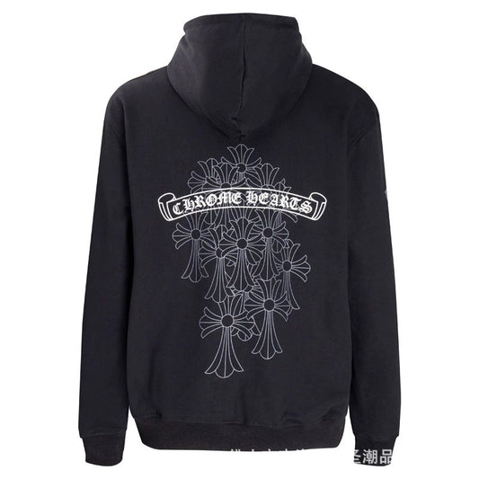 Chrome Hearts Multi Cross Hoodie Black
