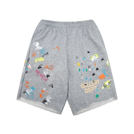 Gallery Dept. Paint Splatter Shorts All Grey
