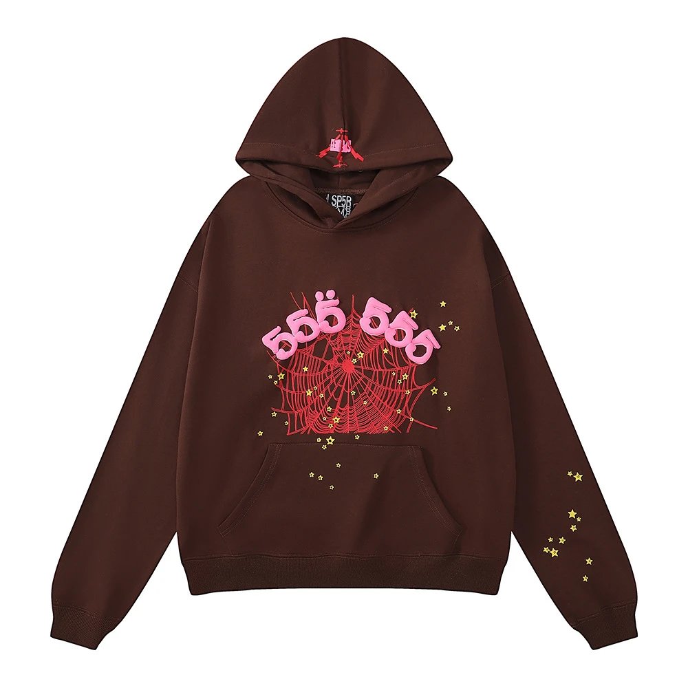 Spider 555 Hoodie Brown