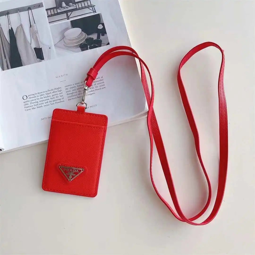 Prada Necklace Cardholder Red