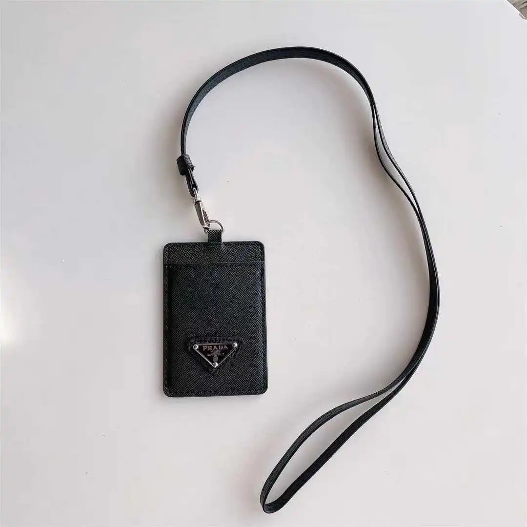 Prada Necklace Cardholder Black