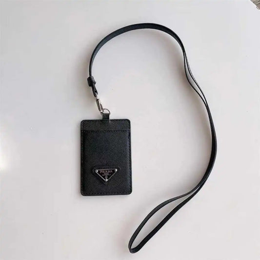 Prada Necklace Cardholder Black