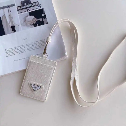 Prada Necklace Cardholder White