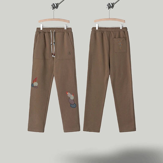 Travis Scott Open Leg Sweatpants Brown