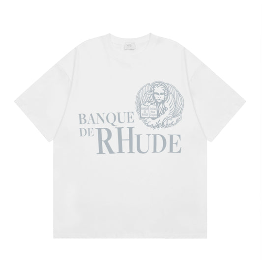 Rhude Banque De Rhude T-shirt White