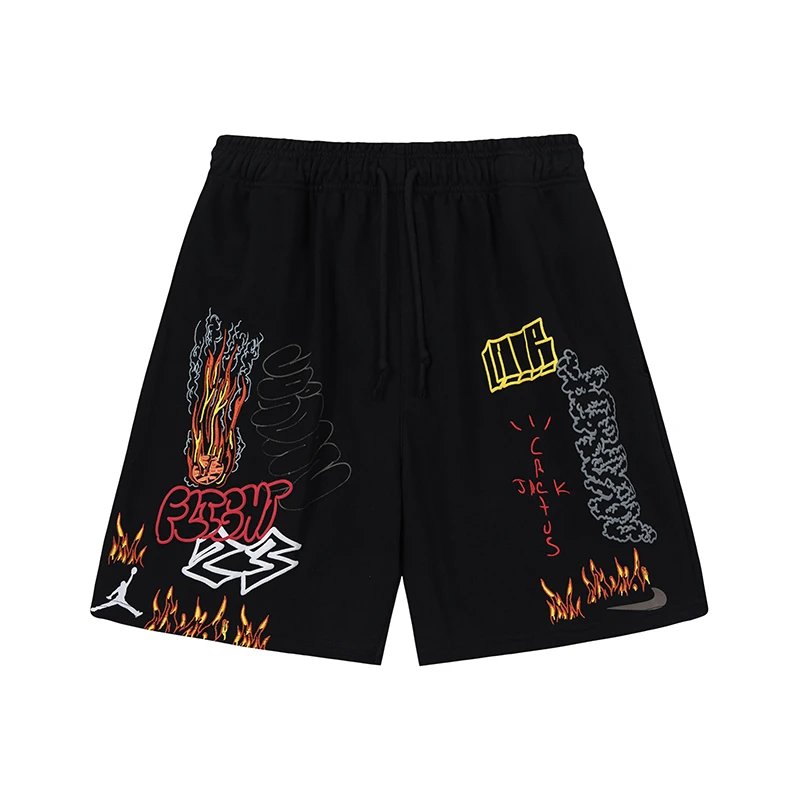 Travis Scott Cactus Jack Shorts Black