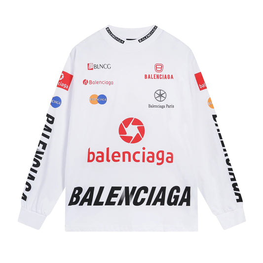 Balenciaga Top League Longsleeve White