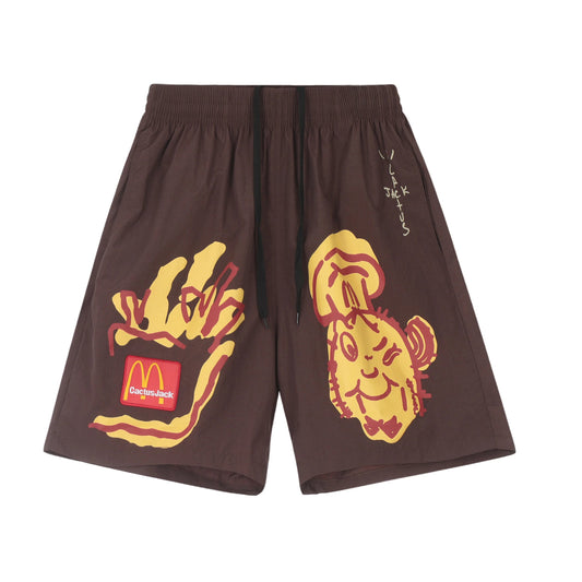 Travis Scott Cactus Jack Shorts Brown