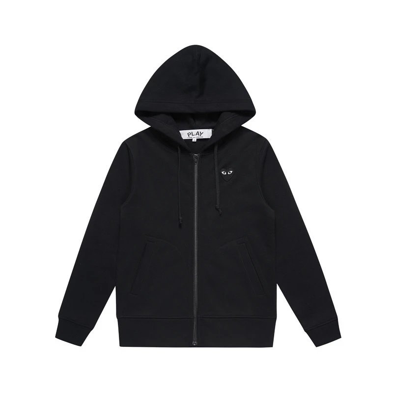 Comme des Garcons Zip-Up Hoodie Black