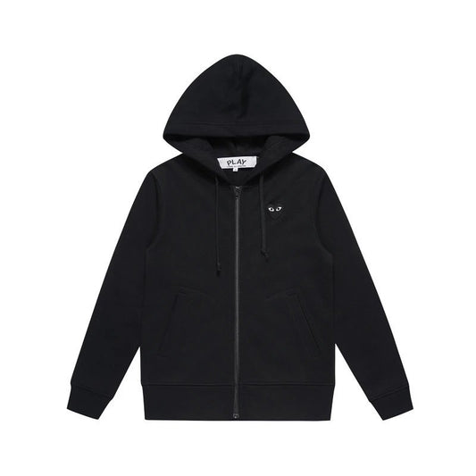 Comme des Garcons Zip-Up Hoodie Black